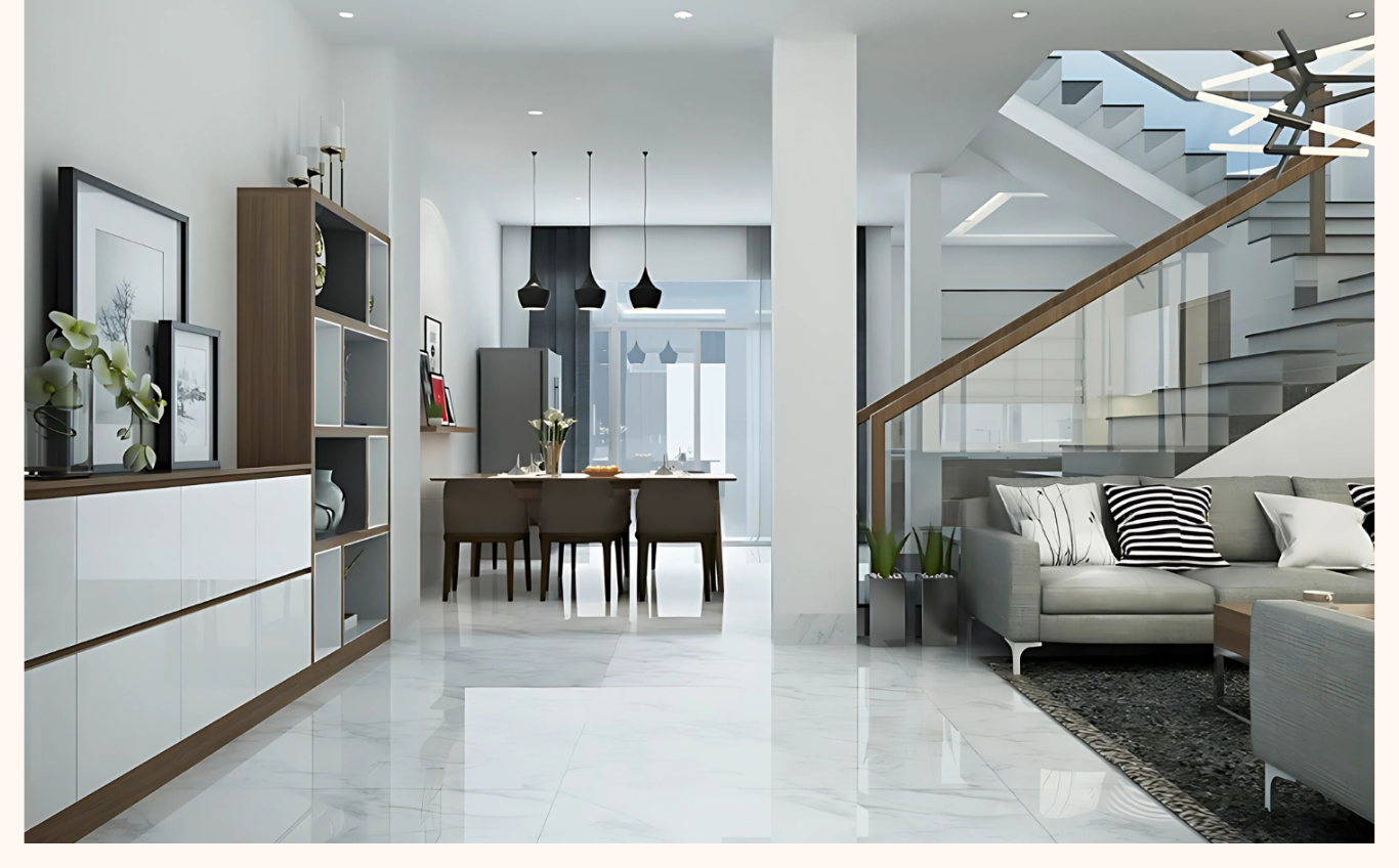 thiết kế nội thất phòng khách biệt thự mỹ thái