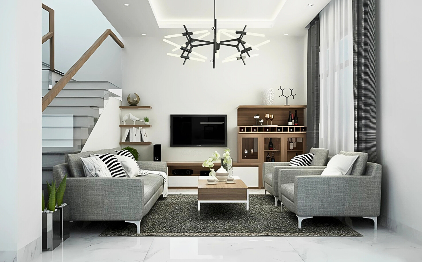 nội thất biệt thự mỹ thái
