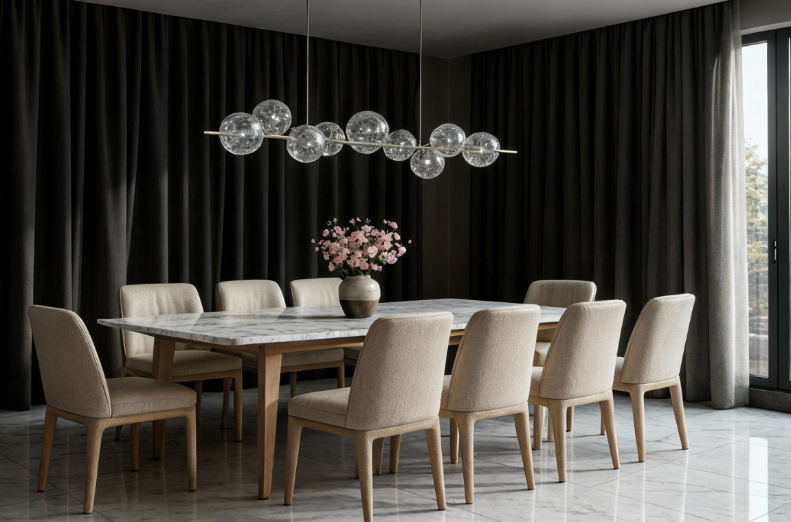 nội thất biệt thự quận 9 phòng ăn