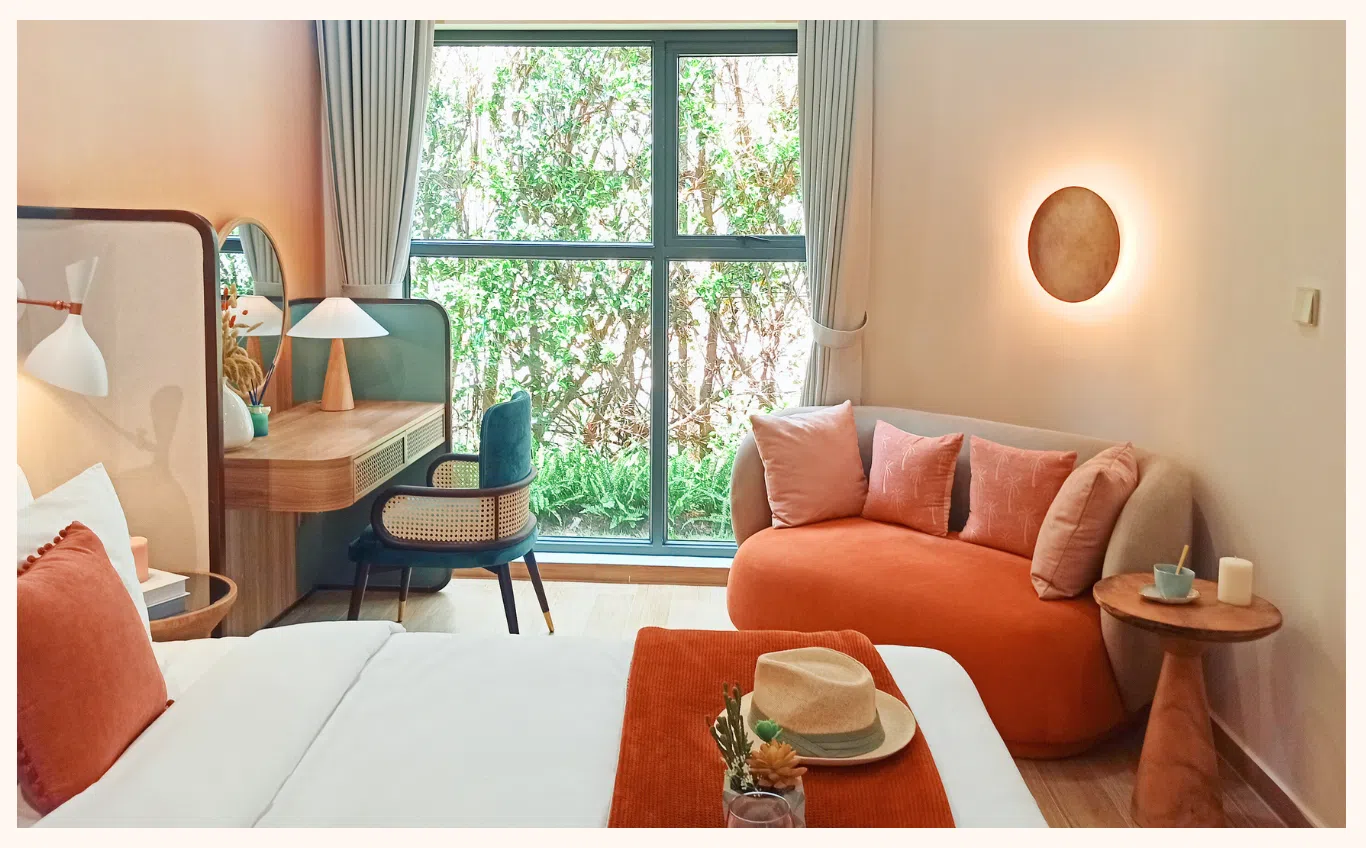 nội thất phòng ngủ căn hộ condotel đồi dừa
