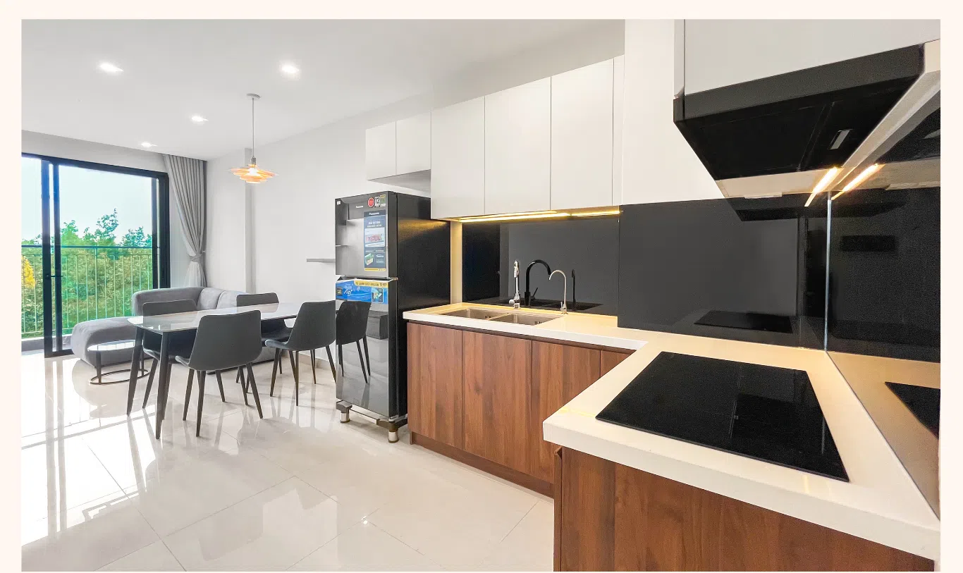 nội thất phòng bếp căn hộ vinhomes grand park