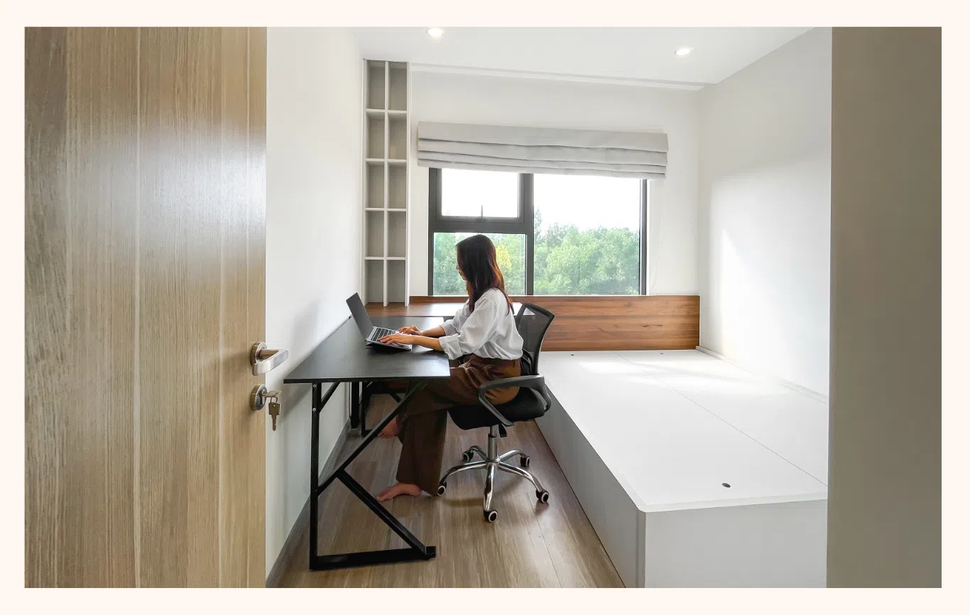 nội thất phòng làm việc căn hộ vinhomes grand park