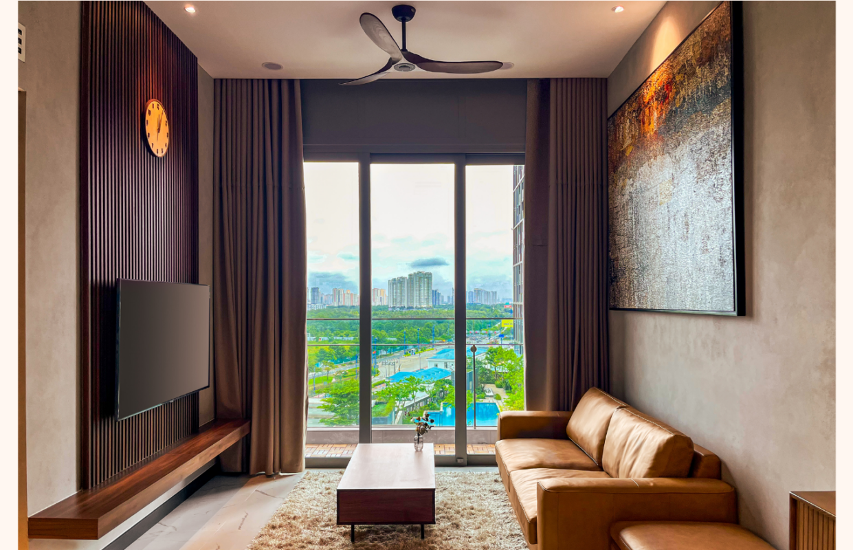 nội thất phòng khách căn hộ empire city