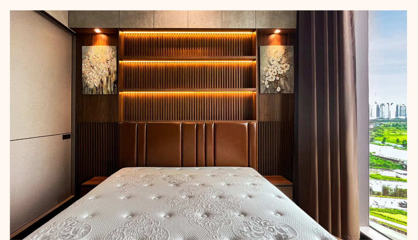 nội thất phòng ngủ master căn hộ empire city