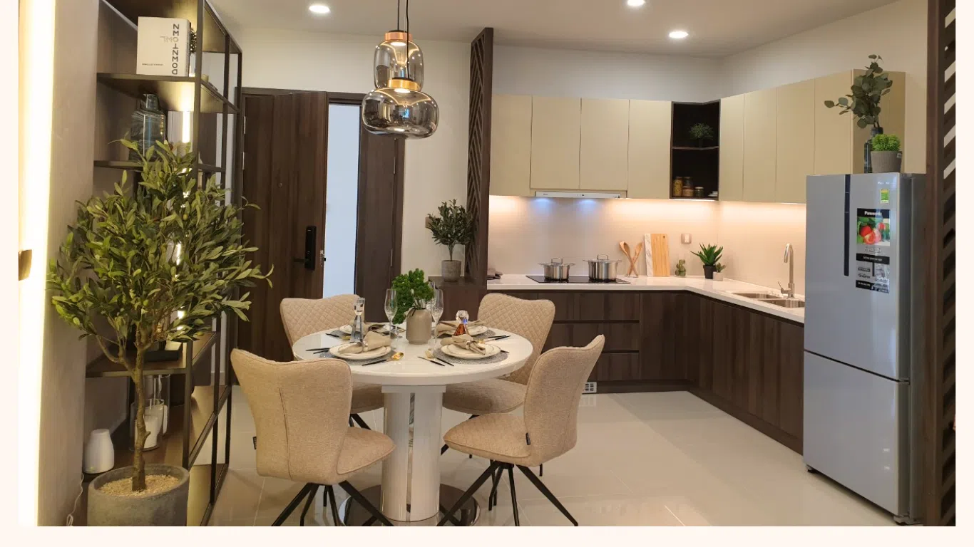 nội thất phòng bếp căn hộ mẫu era premium