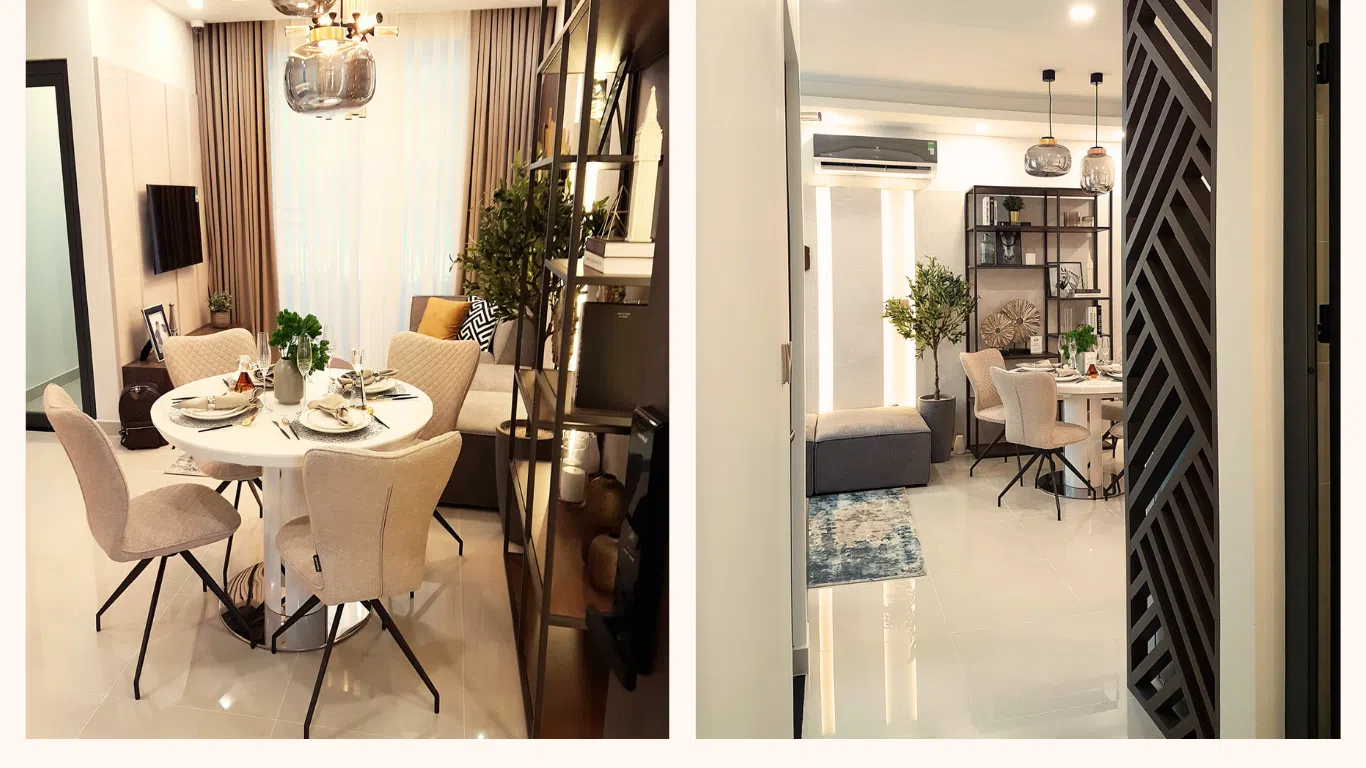 nội thất phòng ăn căn hộ mẫu era premium