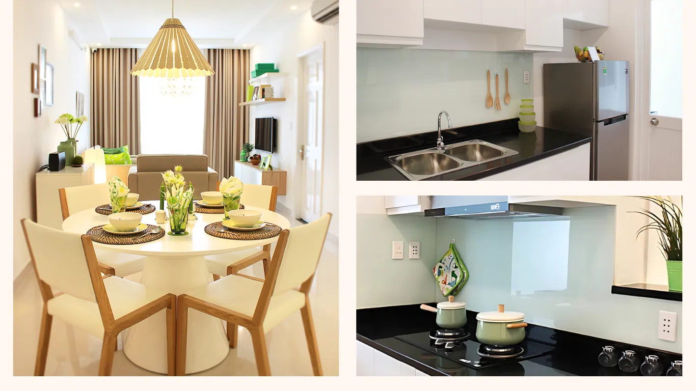 thi công nội thất căn hộ mẫu Melody Residences Tân Phú