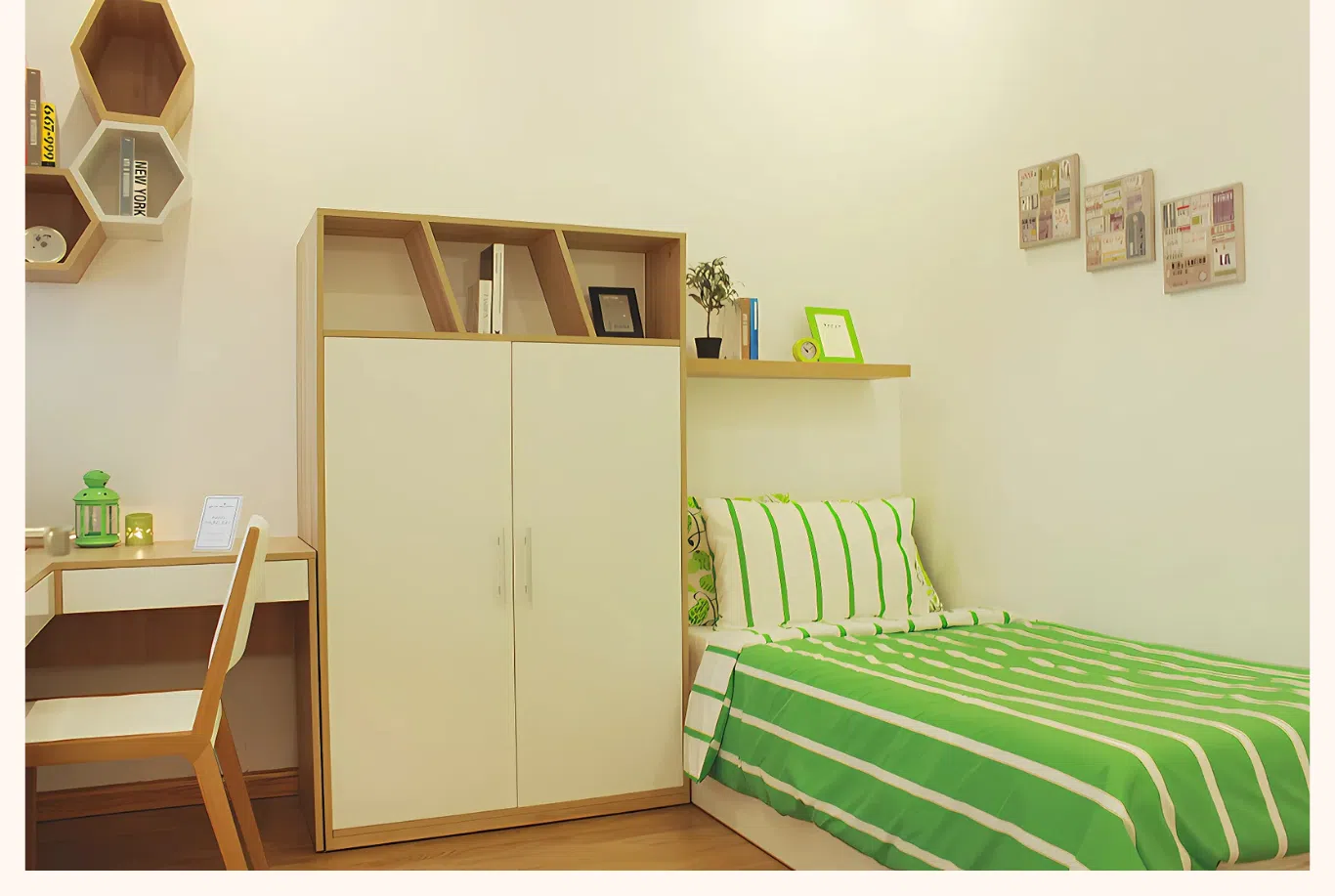 nội thất phòng ngủ căn hộ mẫu Melody Residences Tân Phú