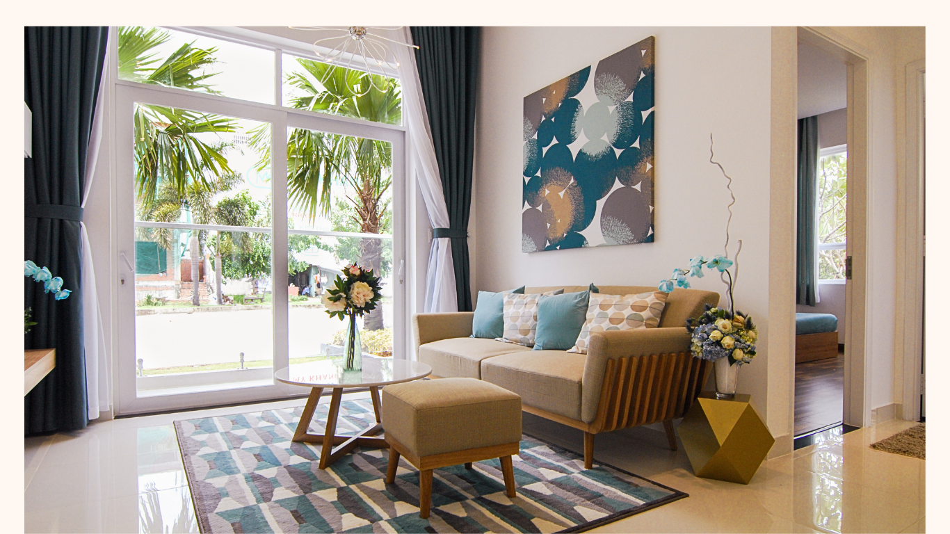 nội thất phòng khách căn hộ mẫu Florita