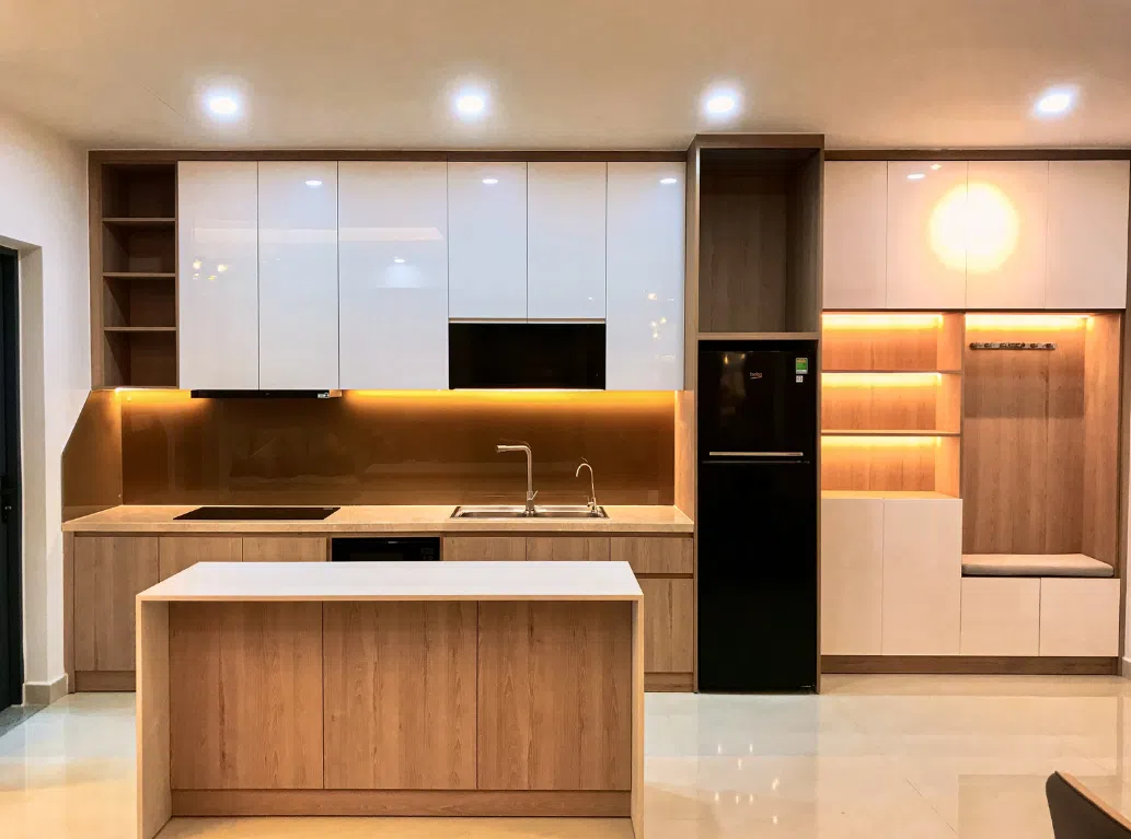 nội thất phòng bếp chung cư celadon city