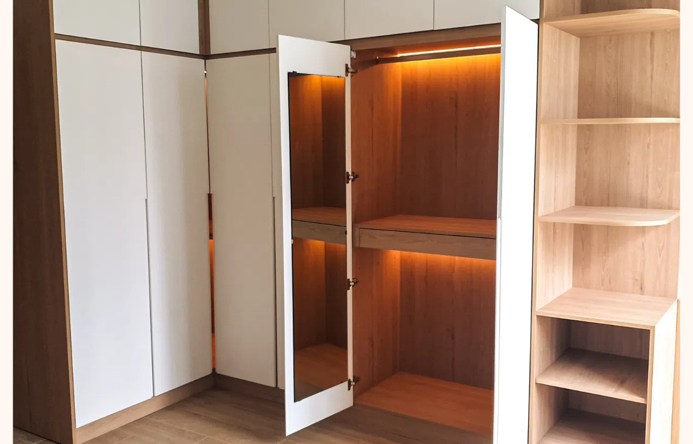 thi công tủ quần áo chung cư celadon city