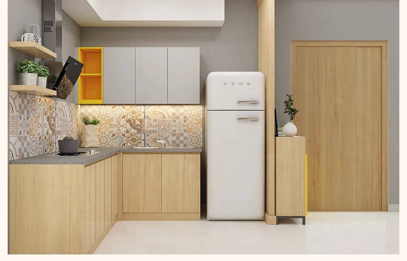 nội thất phòng bếp chung cư Oriental Plaza