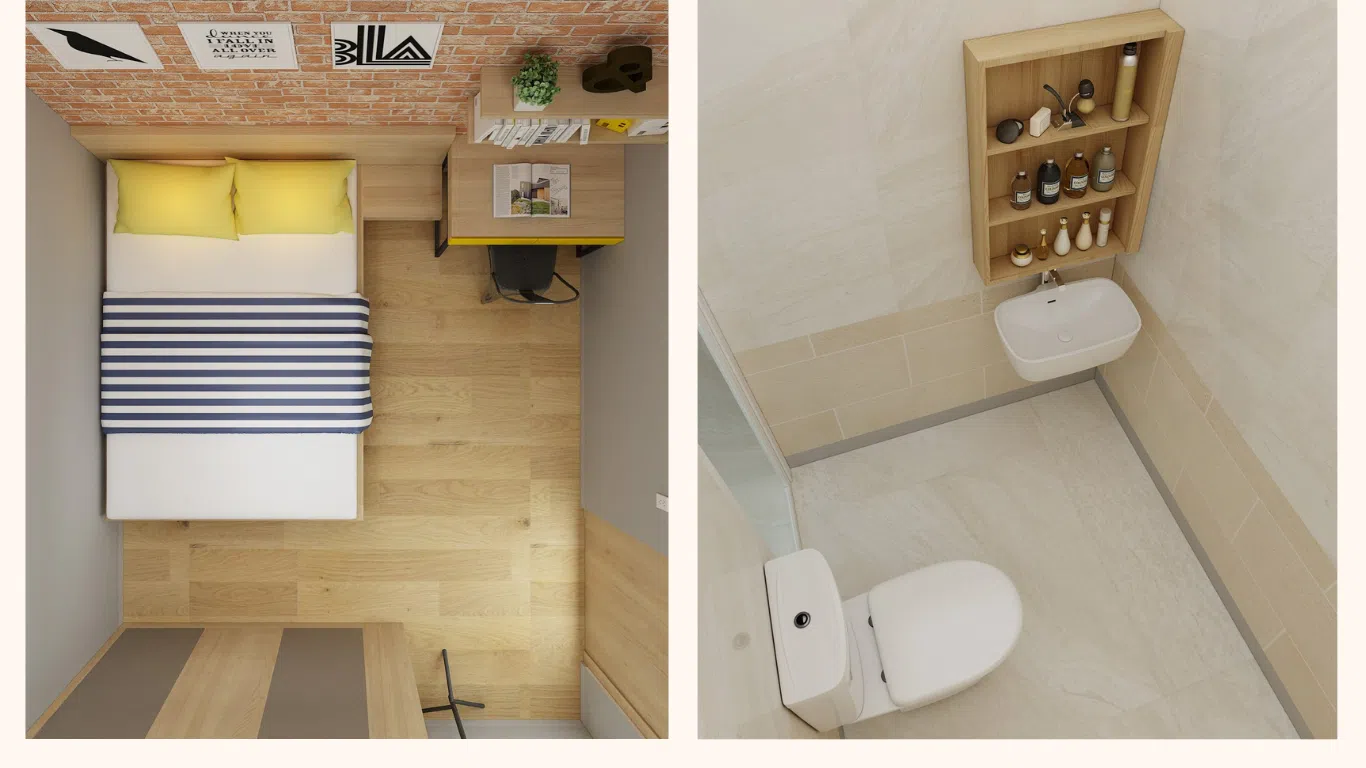 thiết kế nội thất phòng ngủ master chung cư Oriental Plaza