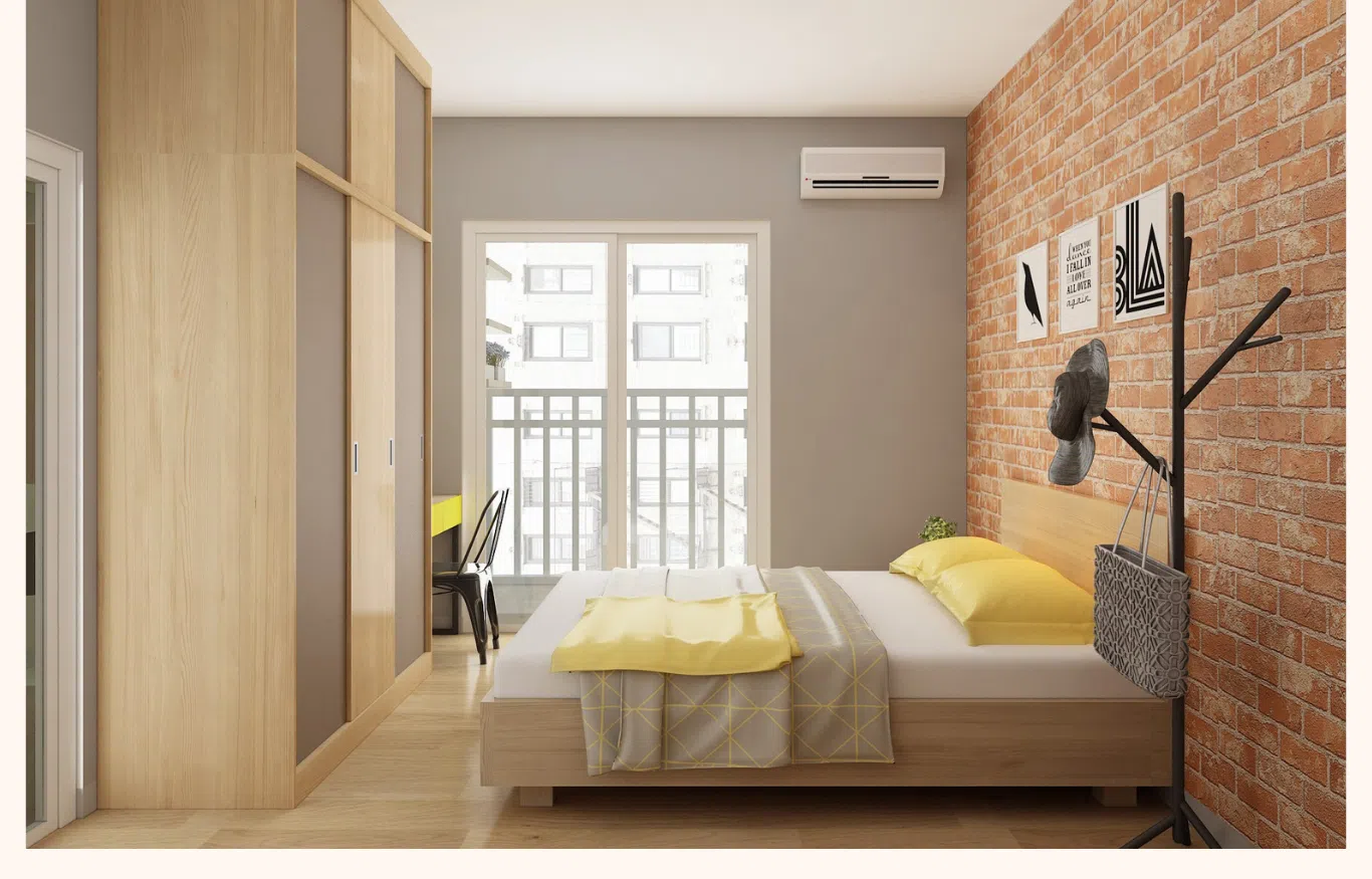 thiết kế nội thất phòng ngủ chung cư Oriental Plaza