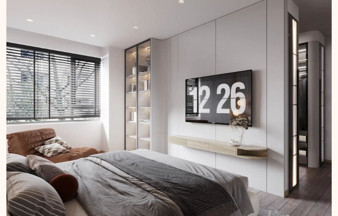 nội thất phòng ngủ chung cư Saigon South Residences