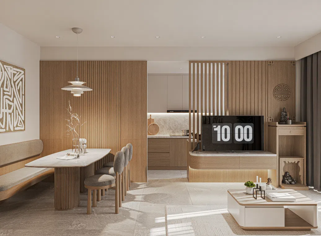 thiết kế nội thất chung cư the krista