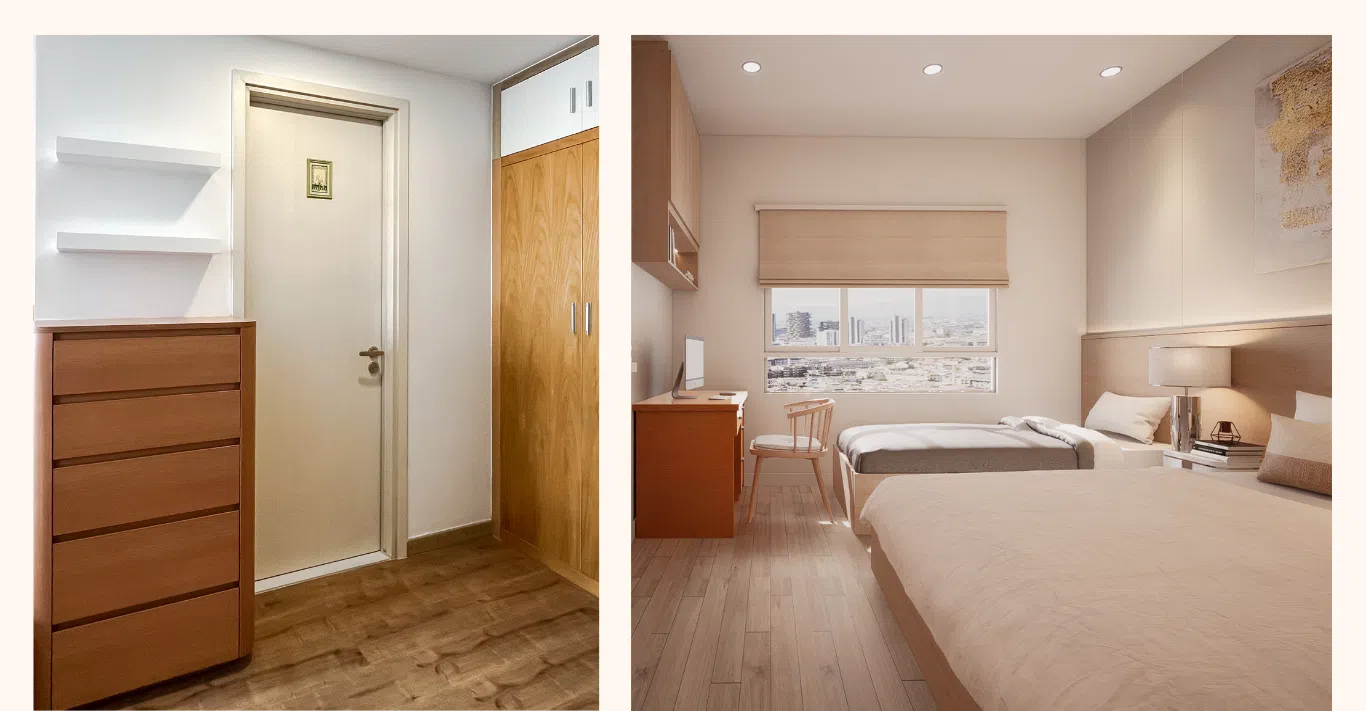 nội thất phòng ngủ master chung cư the krista