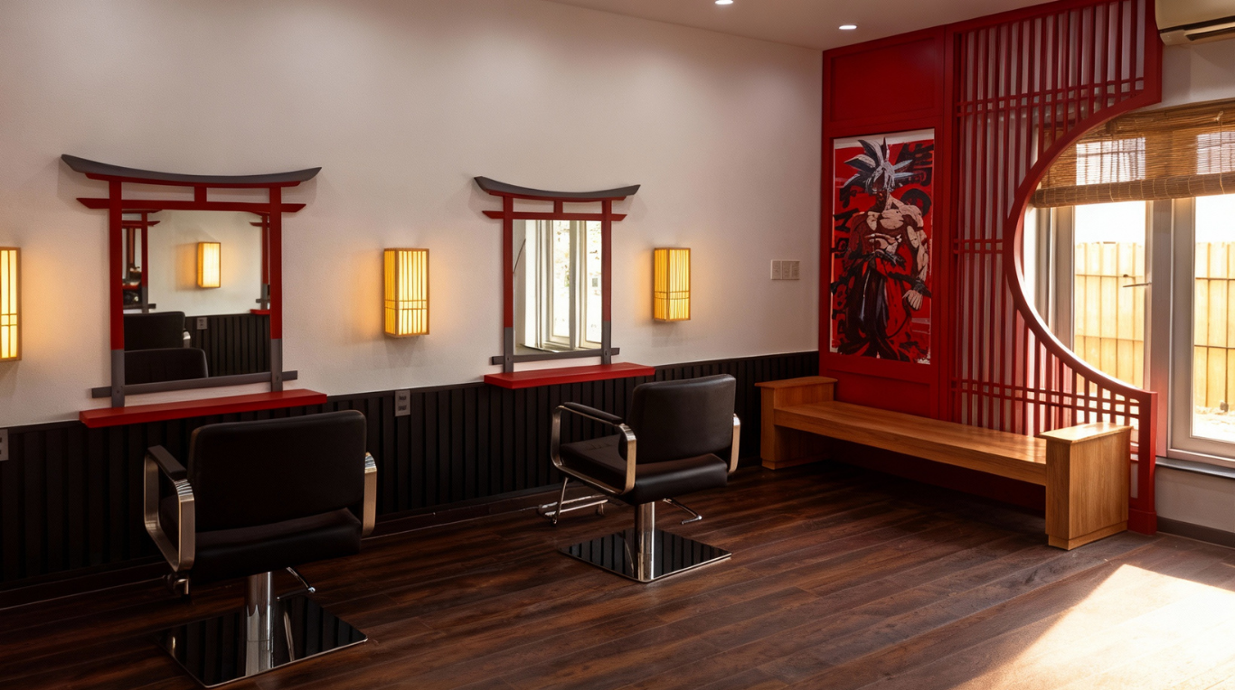 nội thất hair studio luomthuom 2