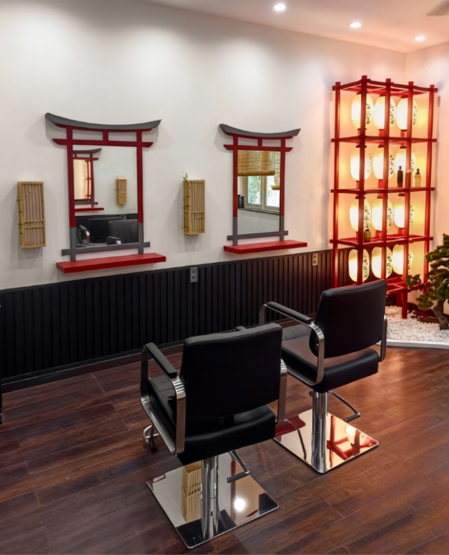 nội thất hair studio luomthuom 2