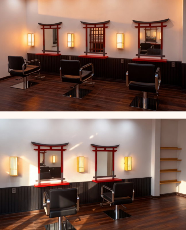 nội thất hair studio luomthuom 2