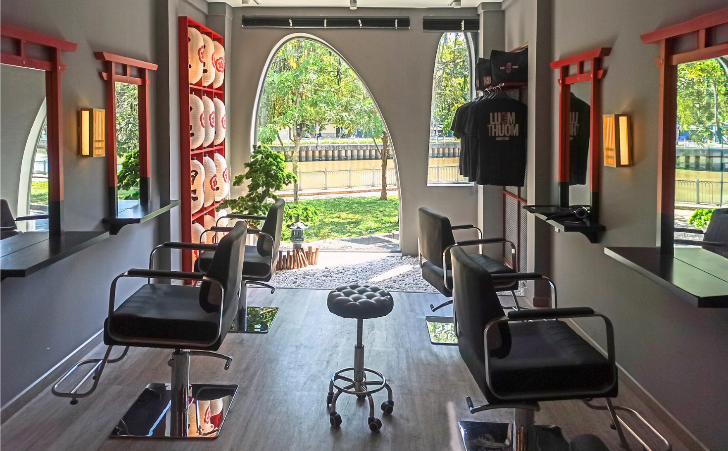 nội thất hair studio luomthuom