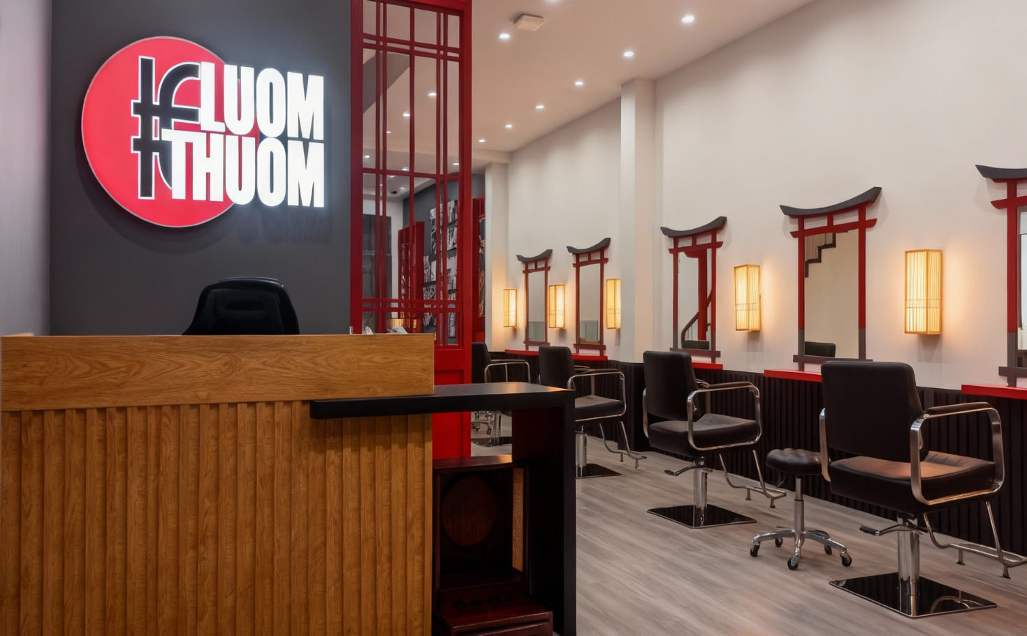 nội thất hair studio luomthuom 2