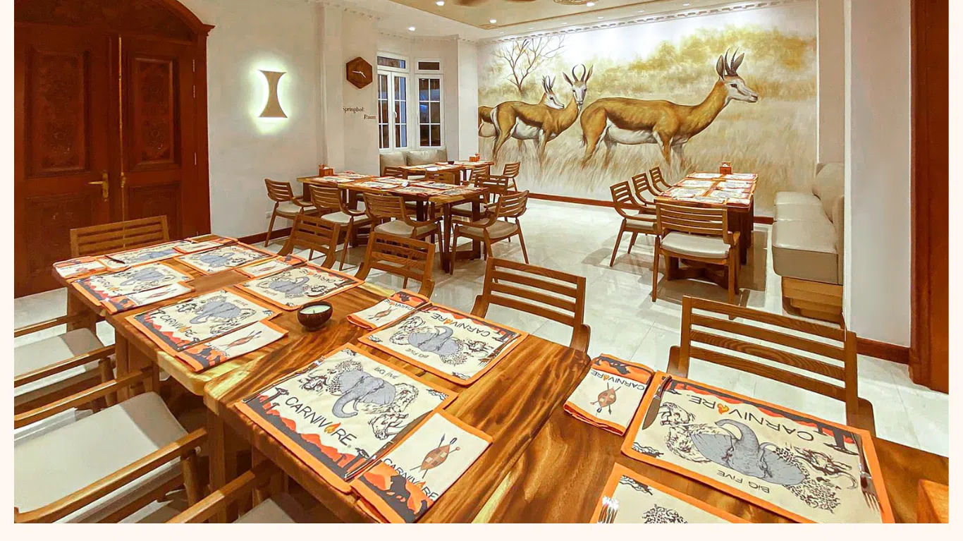 thi công nội thất nhà hàng Carnivore