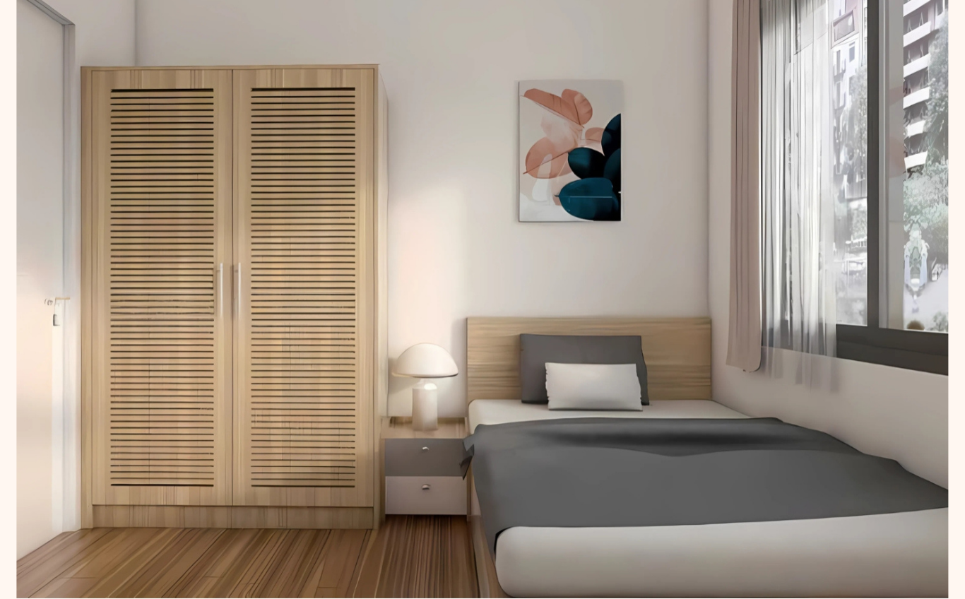 thiết kế nội thất phòng ngủ nhà phố quận 8