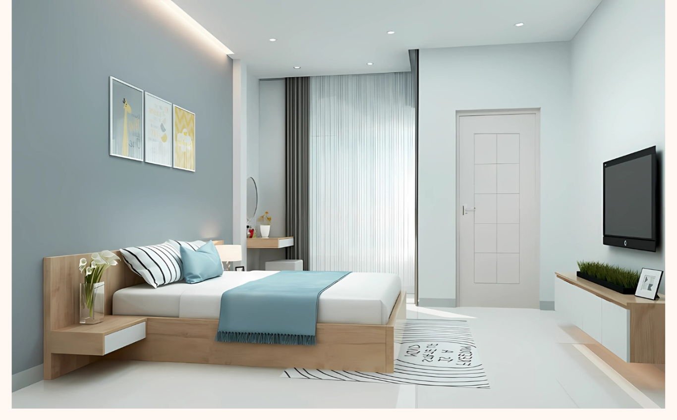 nội thất phòng ngủ nhà phố Tân Phú