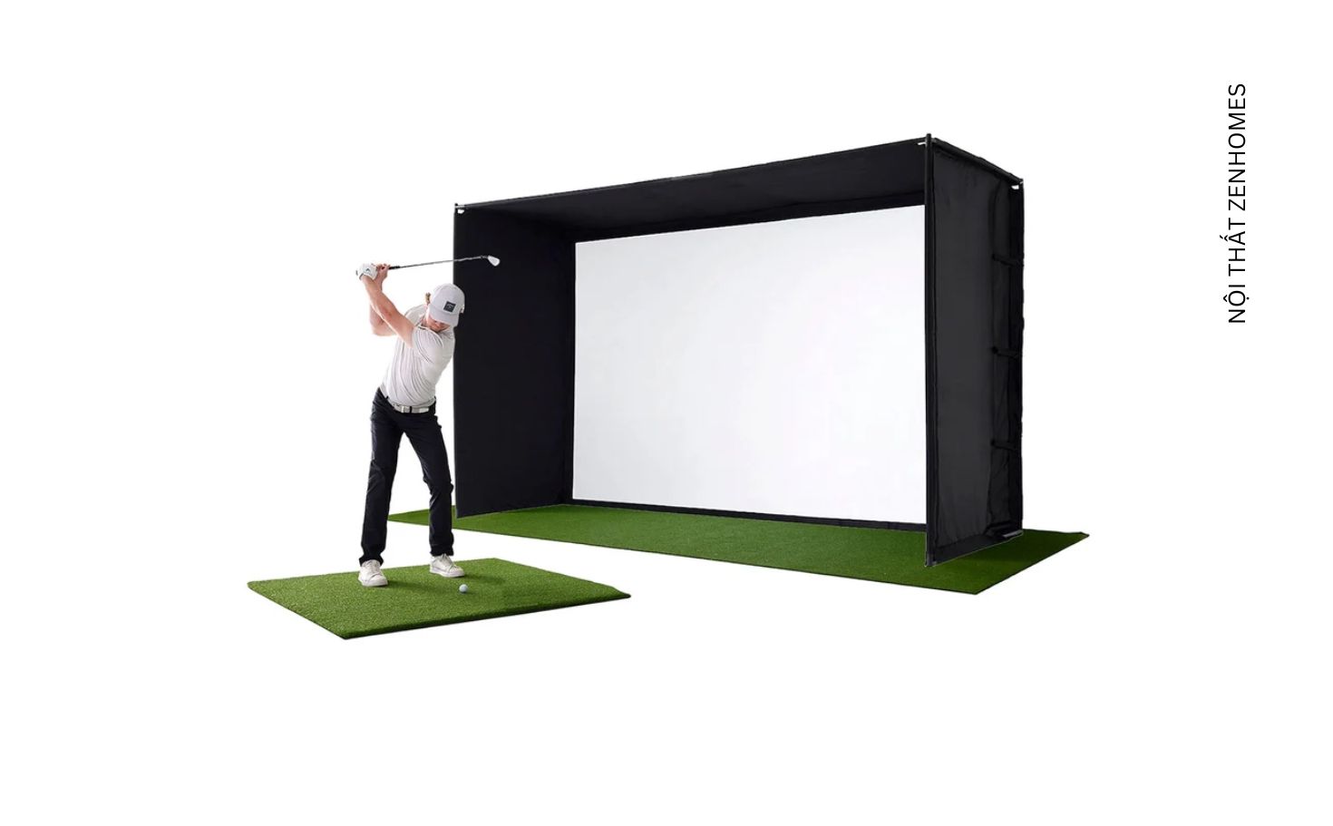 Nội thất phòng golf 3D tại nhà