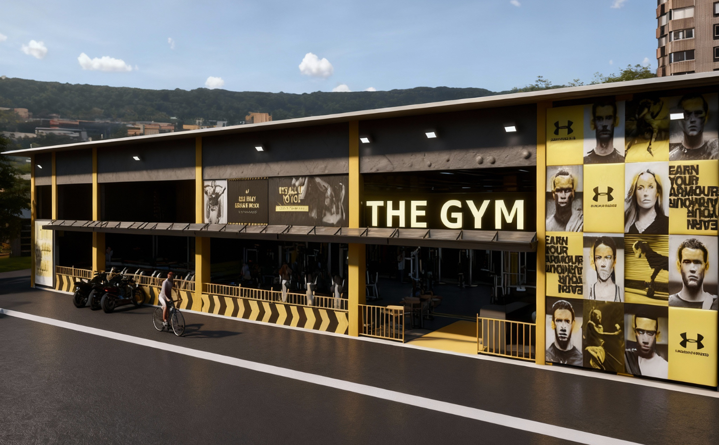 nội thất phòng gym Bodytech