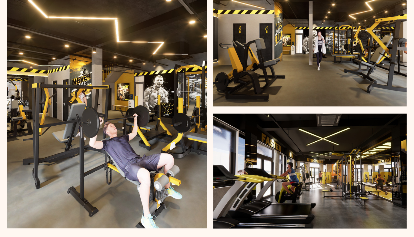 setup khu vực tập luyện phòng gym uncle