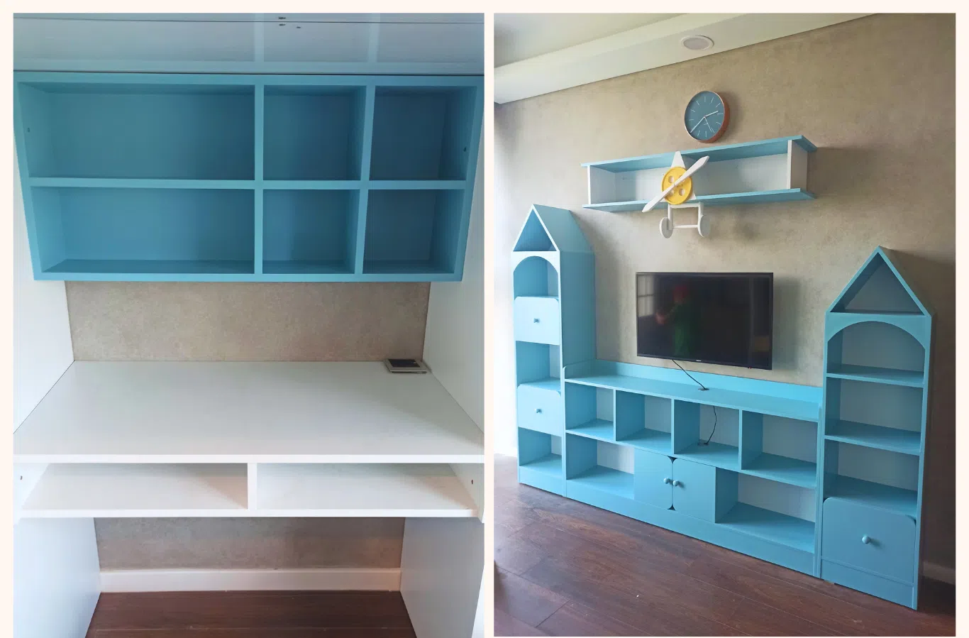 kệ trang trí nội thất phòng ngủ bé trai