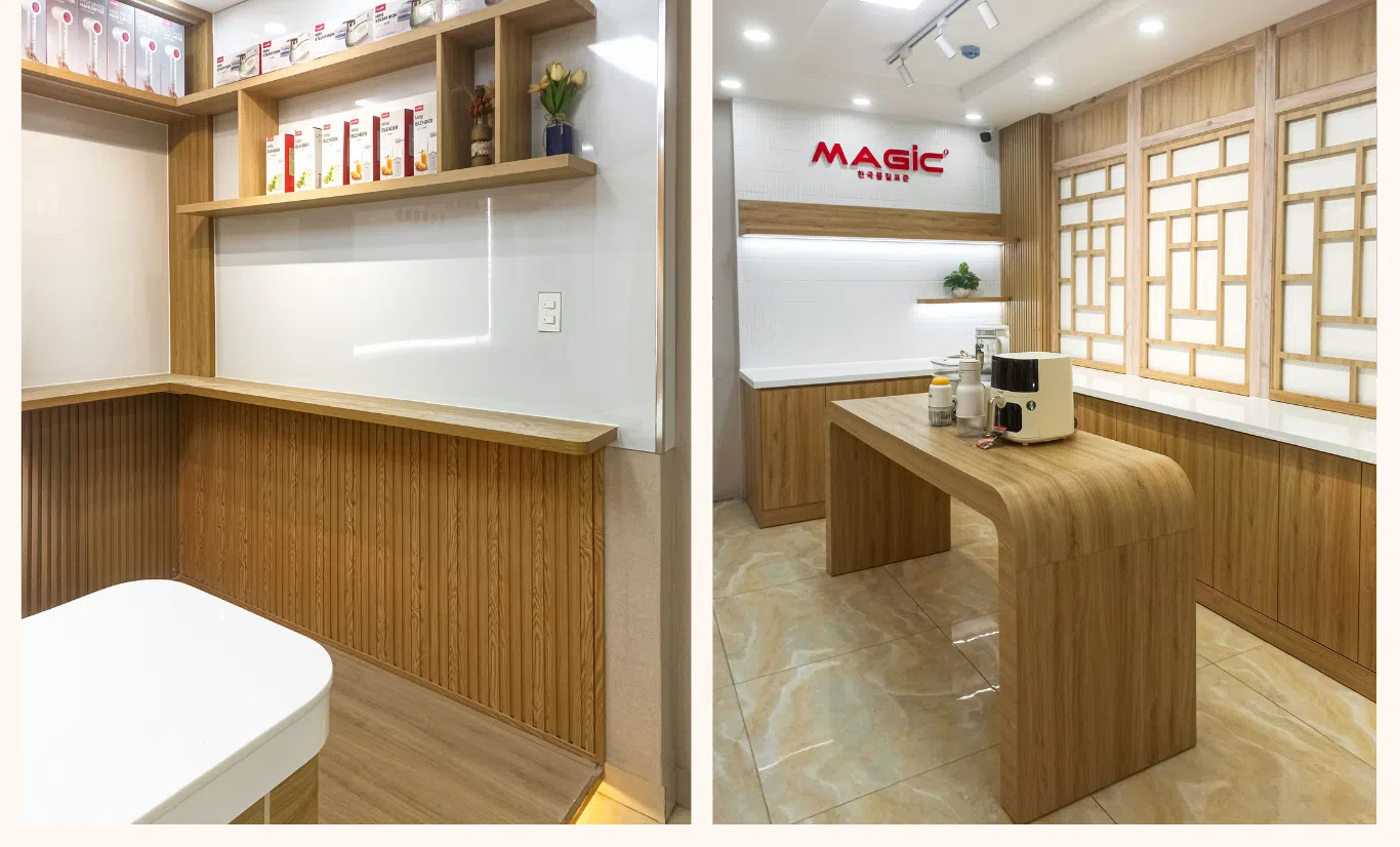 thiết kế showroom magic bình chánh