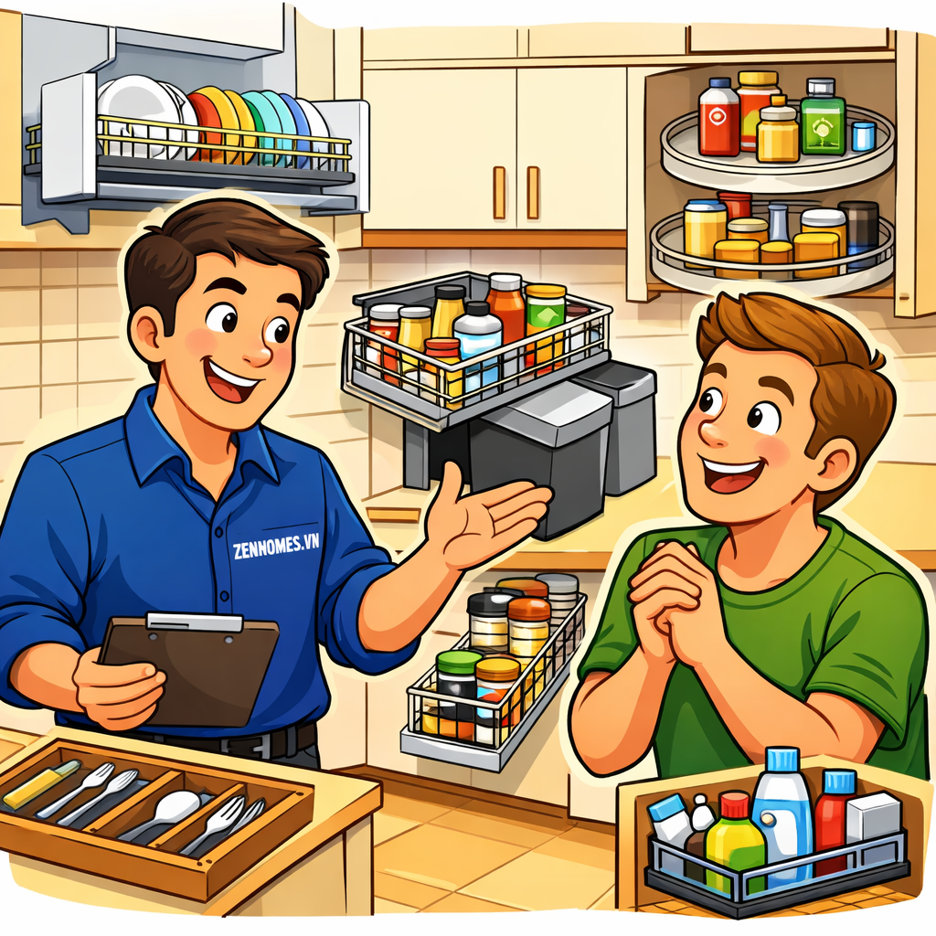 Top 9 các phụ kiện tủ bếp hafele được khách hàng ưa chuộng Top 9 các phụ kiện tủ bếp hafele được khách hàng ưu chuộng