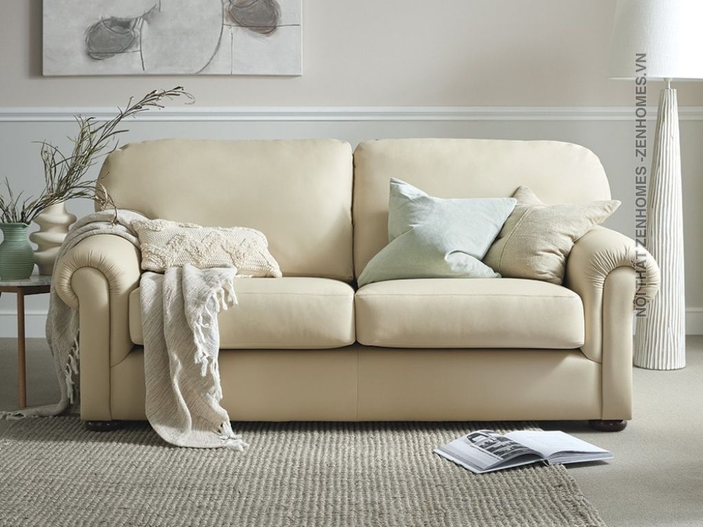 sofa 2 chỗ bọc da