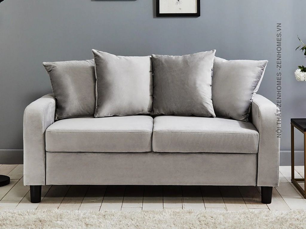 sofa 2 chỗ bọc nỉ
