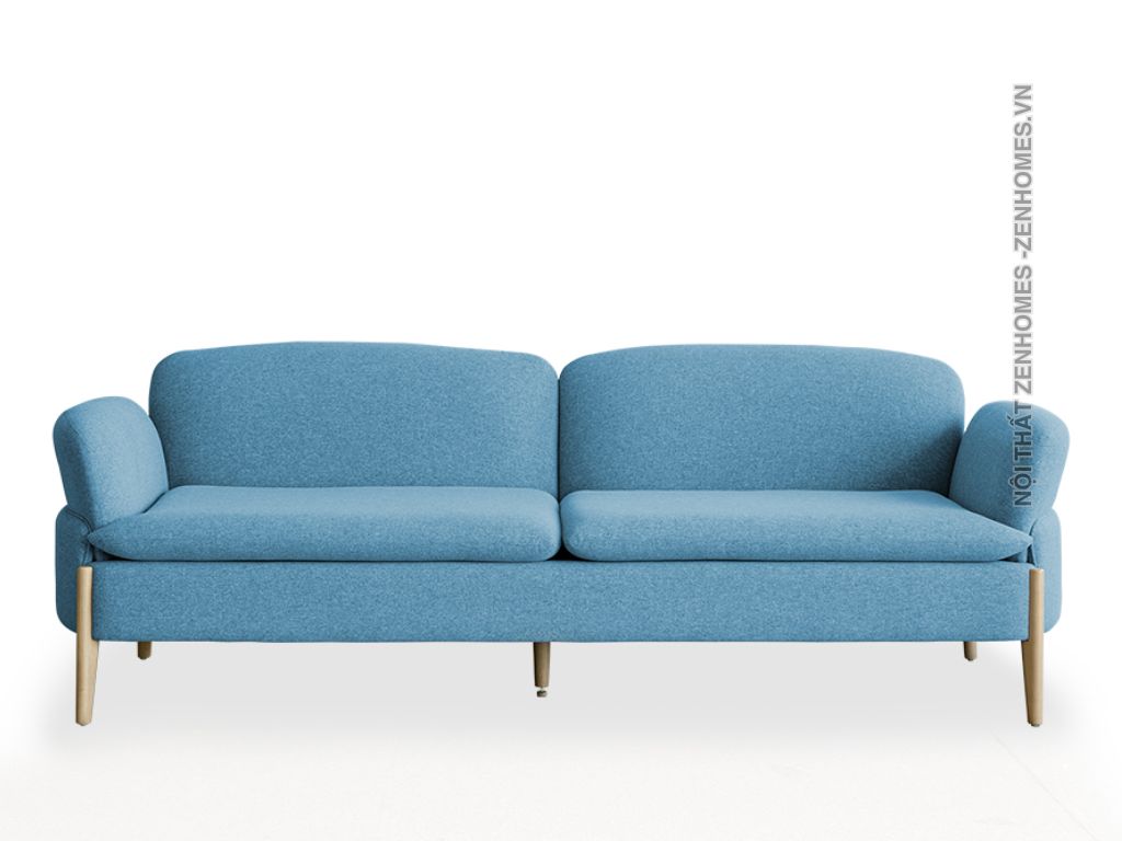 sofa 2 chỗ chân gỗ