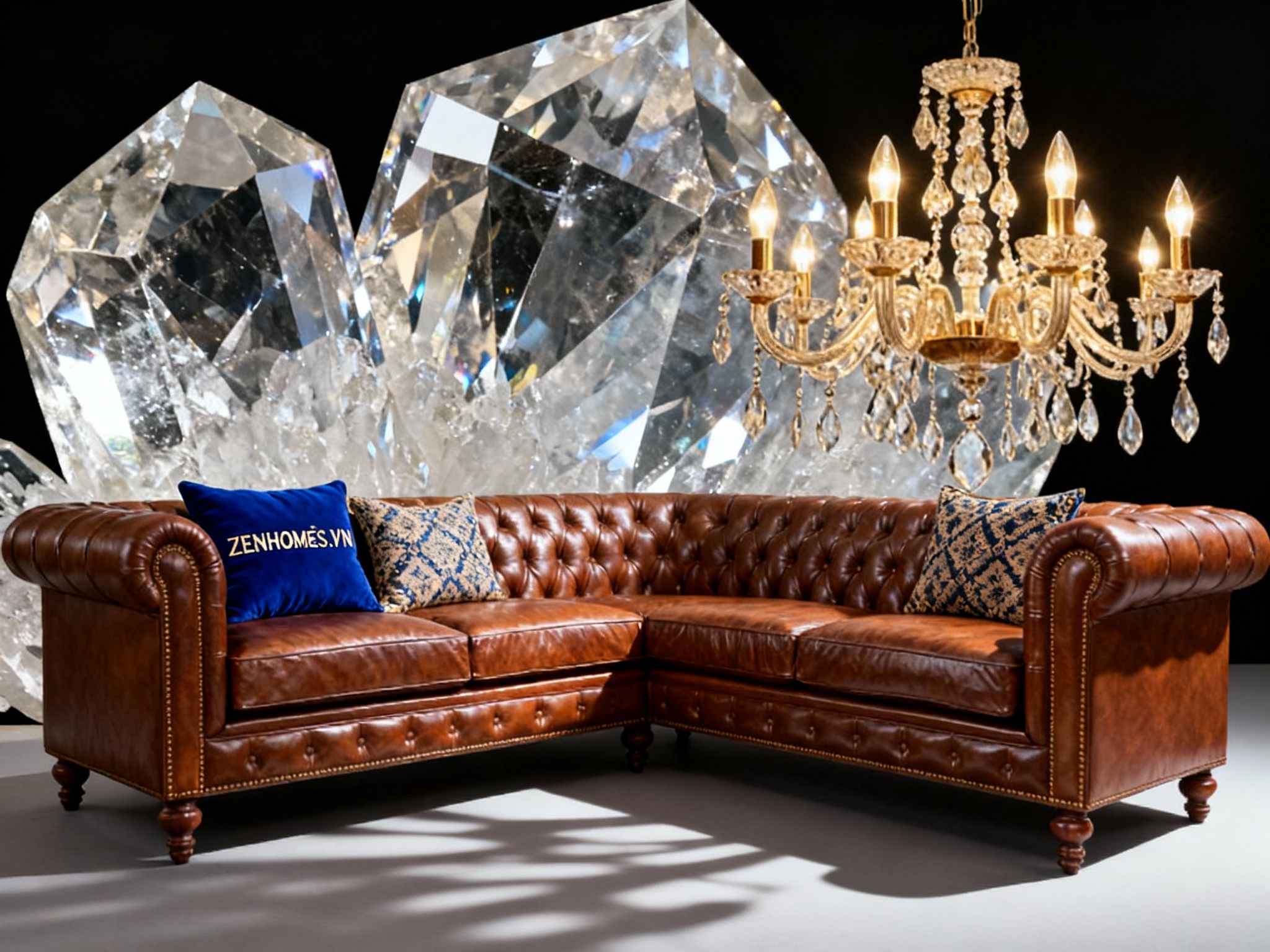 Sofa tân cổ điển Chesterfield