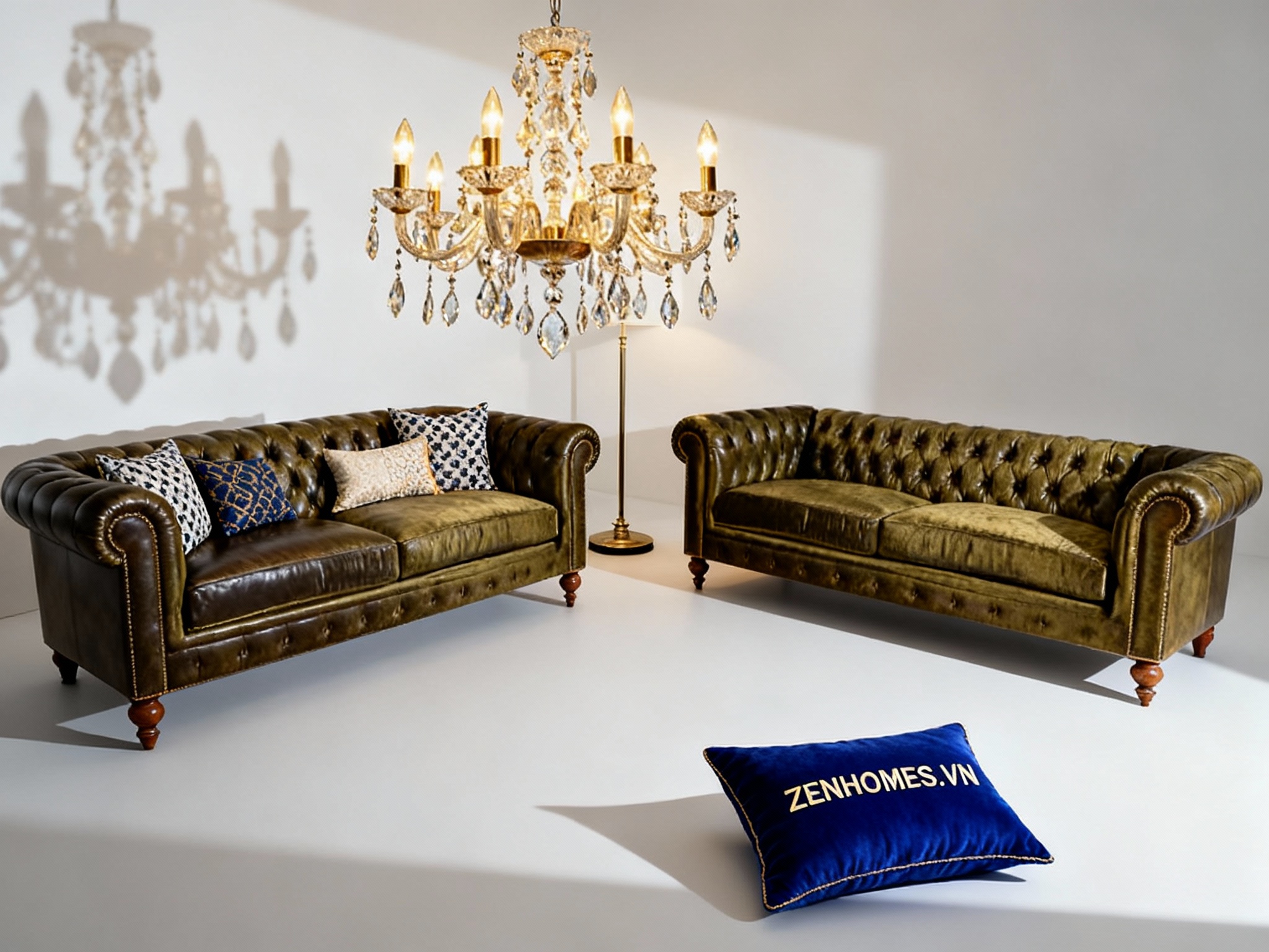 Sofa tân cổ điển Chesterfield