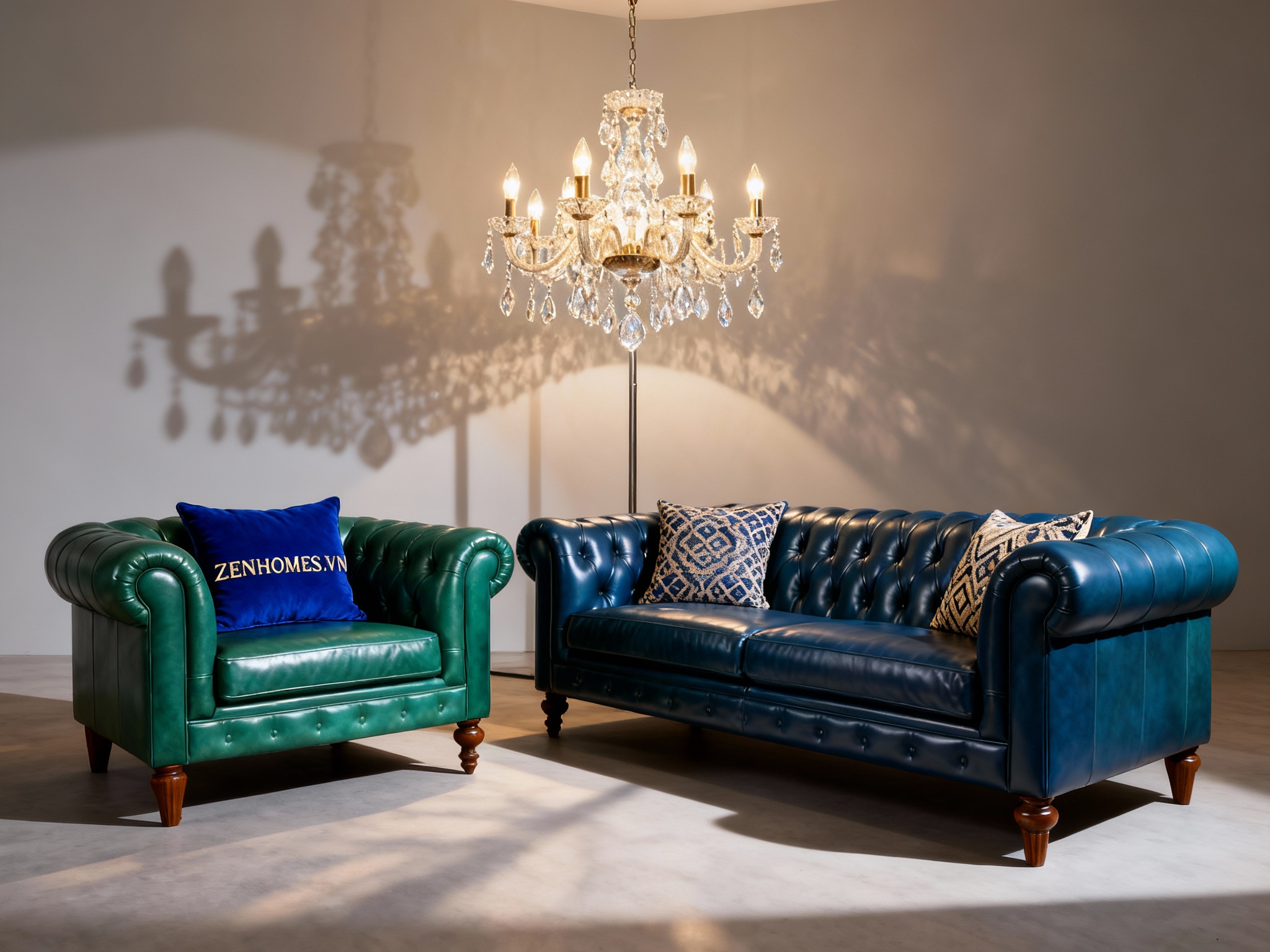 Sofa tân cổ điển Chesterfield
