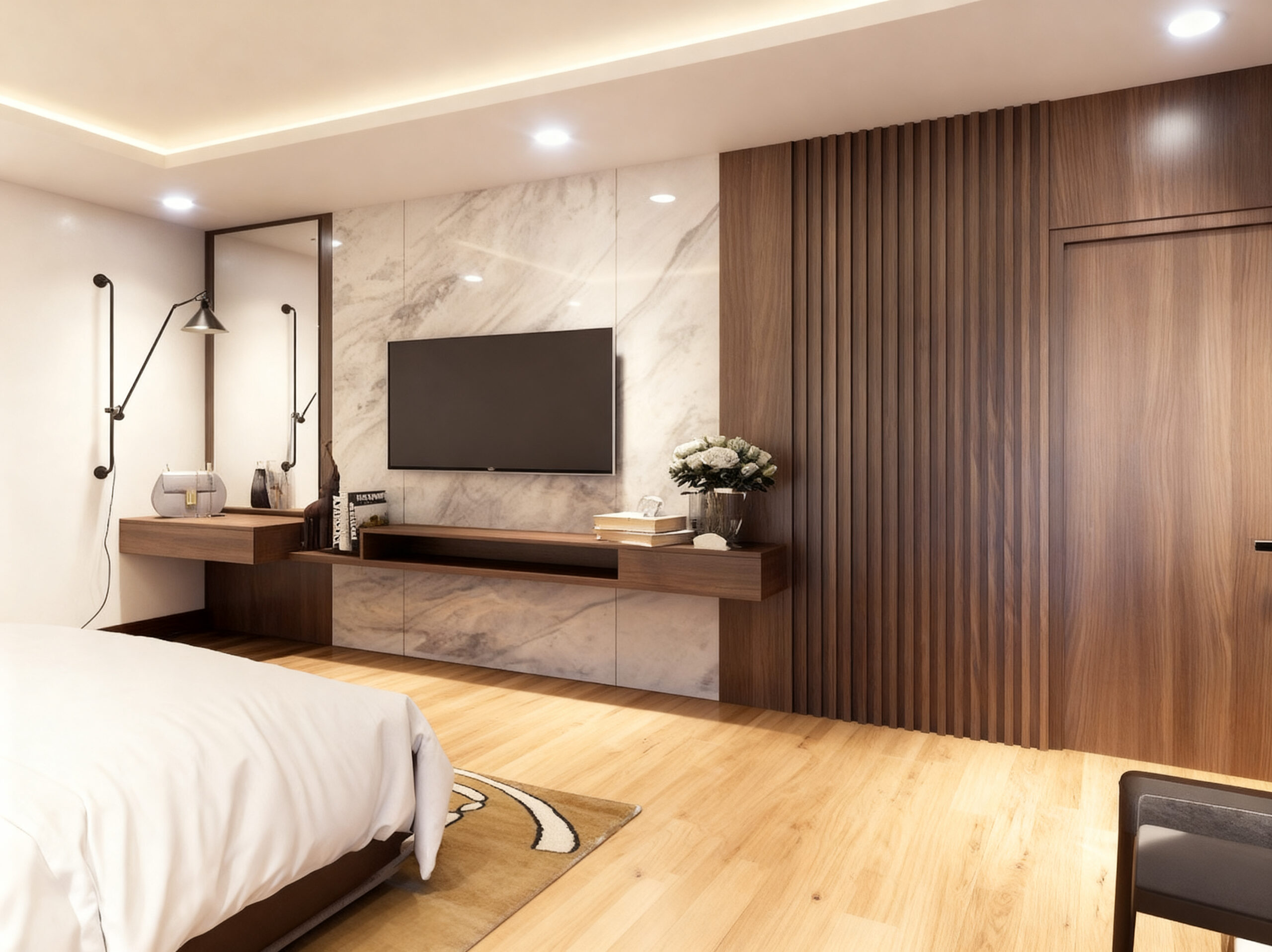 tấm ốp tường nano phòng khách hiện đại bền đẹp chống ẩm