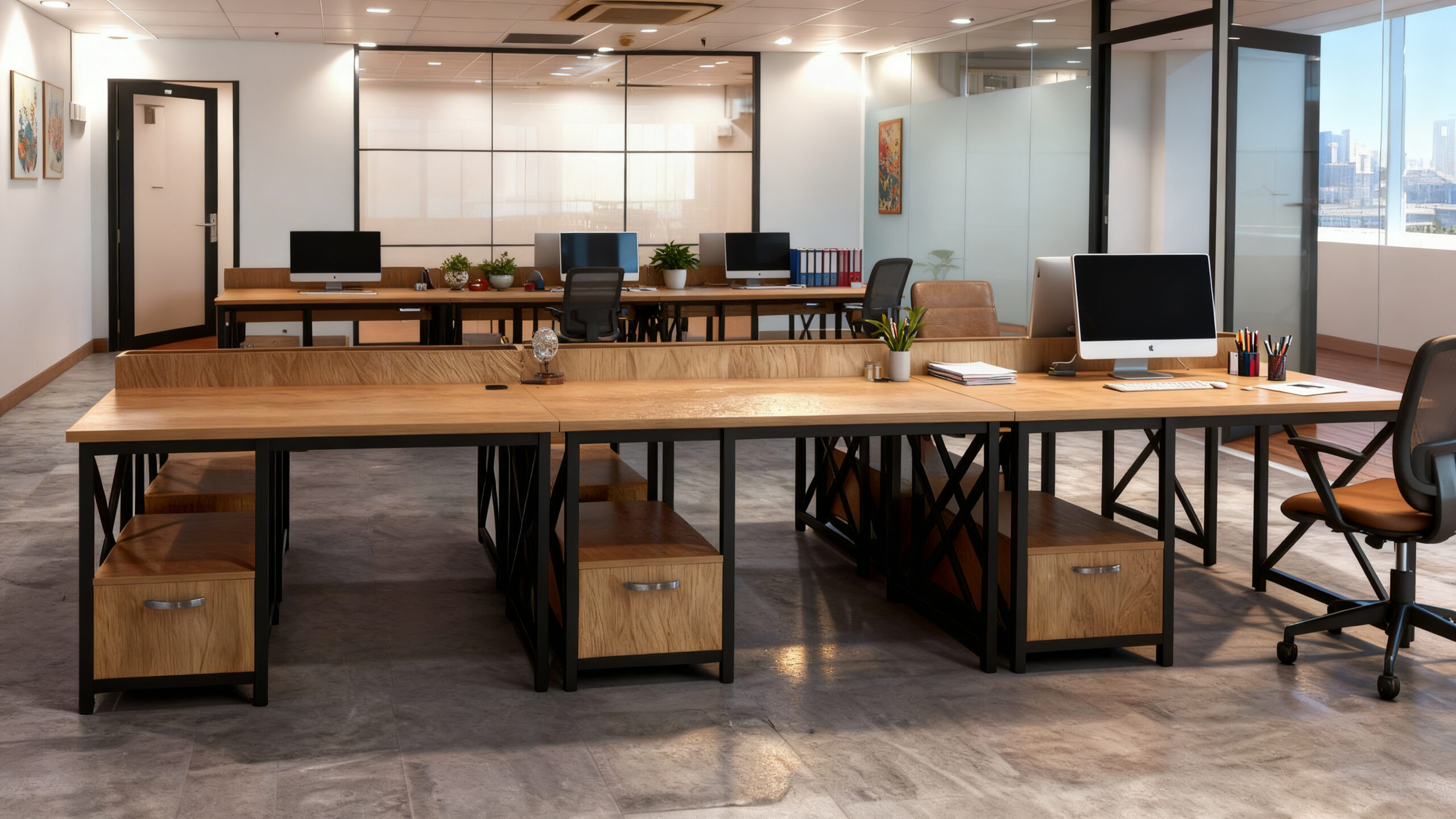 thi công nội thất văn phòng hoàn thiện khu làm việc hiện đại chuyên nghiệp