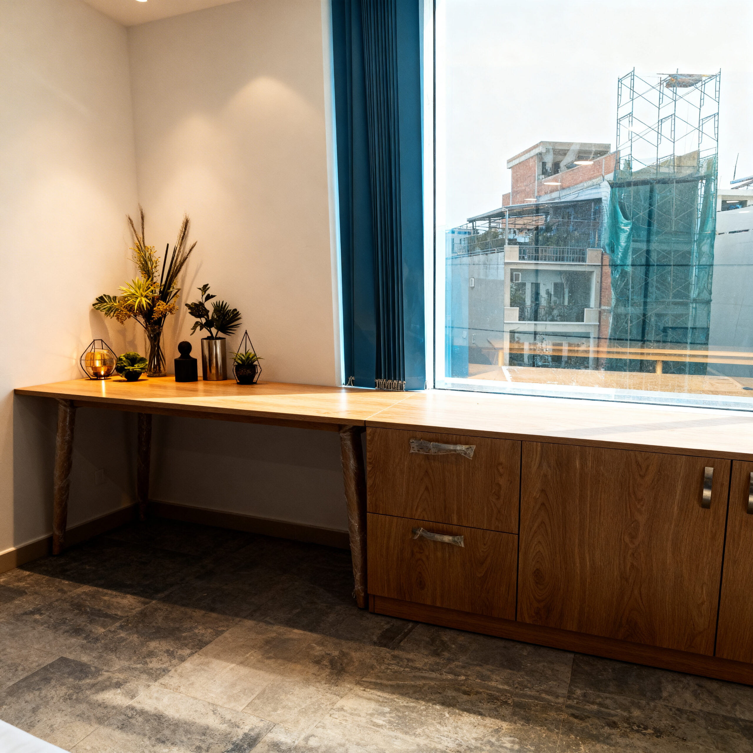 thi công nội thất văn phòng hoàn thiện tủ lưu trữ gỗ hiện đại