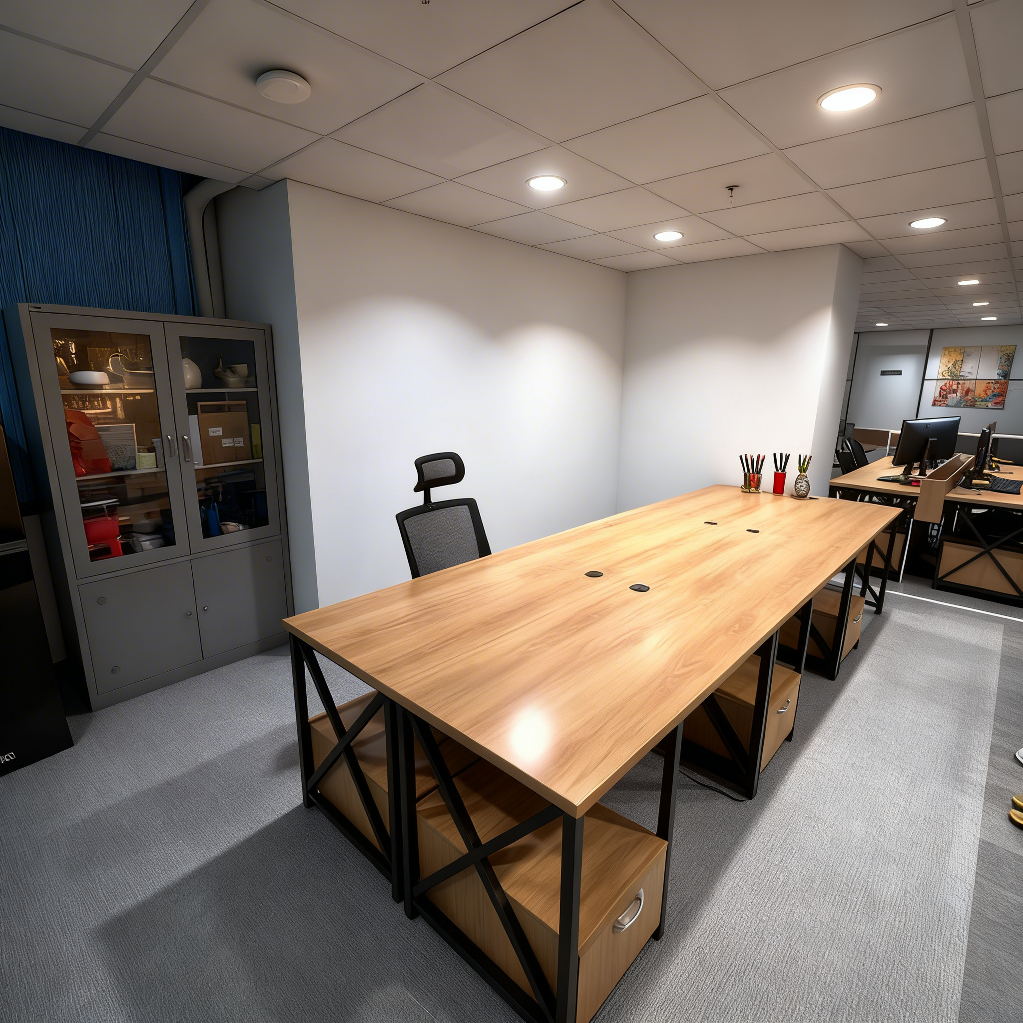 thi công nội thất văn phòng hoàn thiện không gian làm việc hiện đại