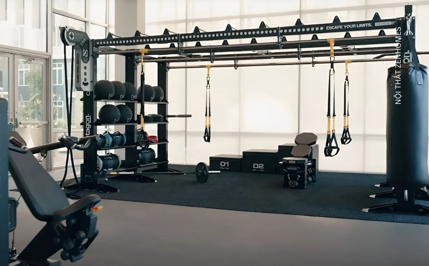 Các thiết bị phòng tập gym đa năng