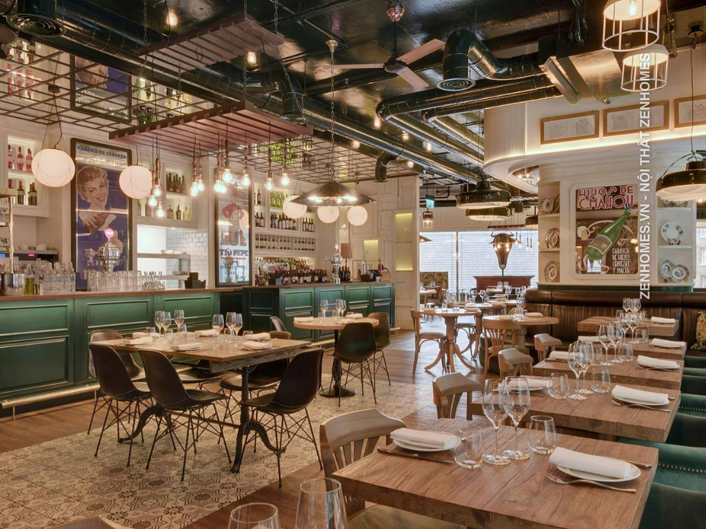 thiết kế nhà hàng Iberica Victoria