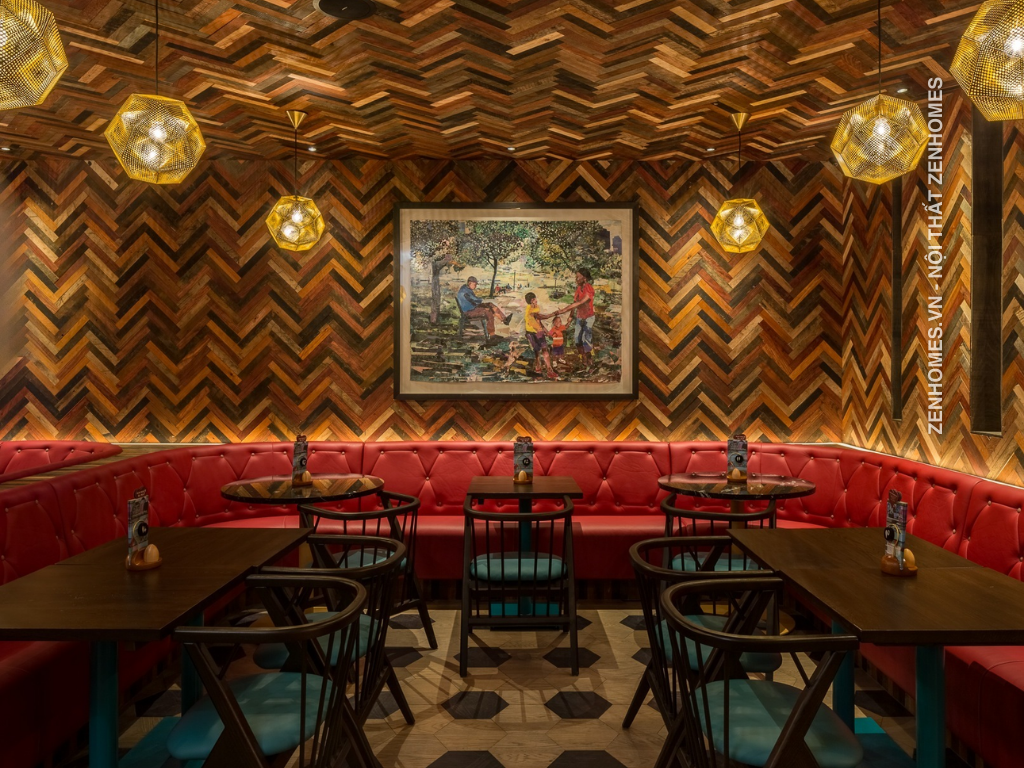 thiết kế nhà hàng Nando’s Old Street