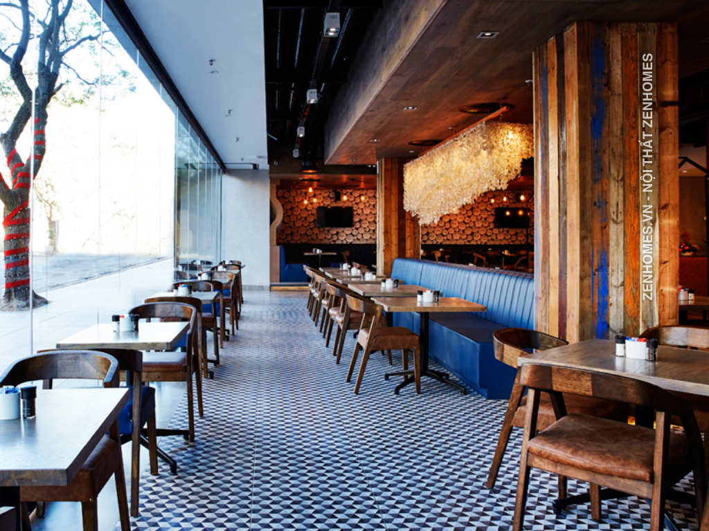 thiết kế nhà hàng News Cafe