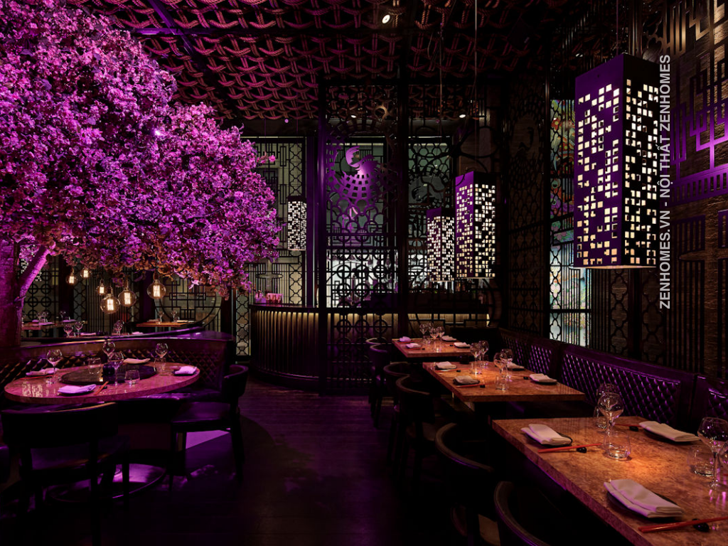 thiết kế nhà hàng Tattu Manchester 